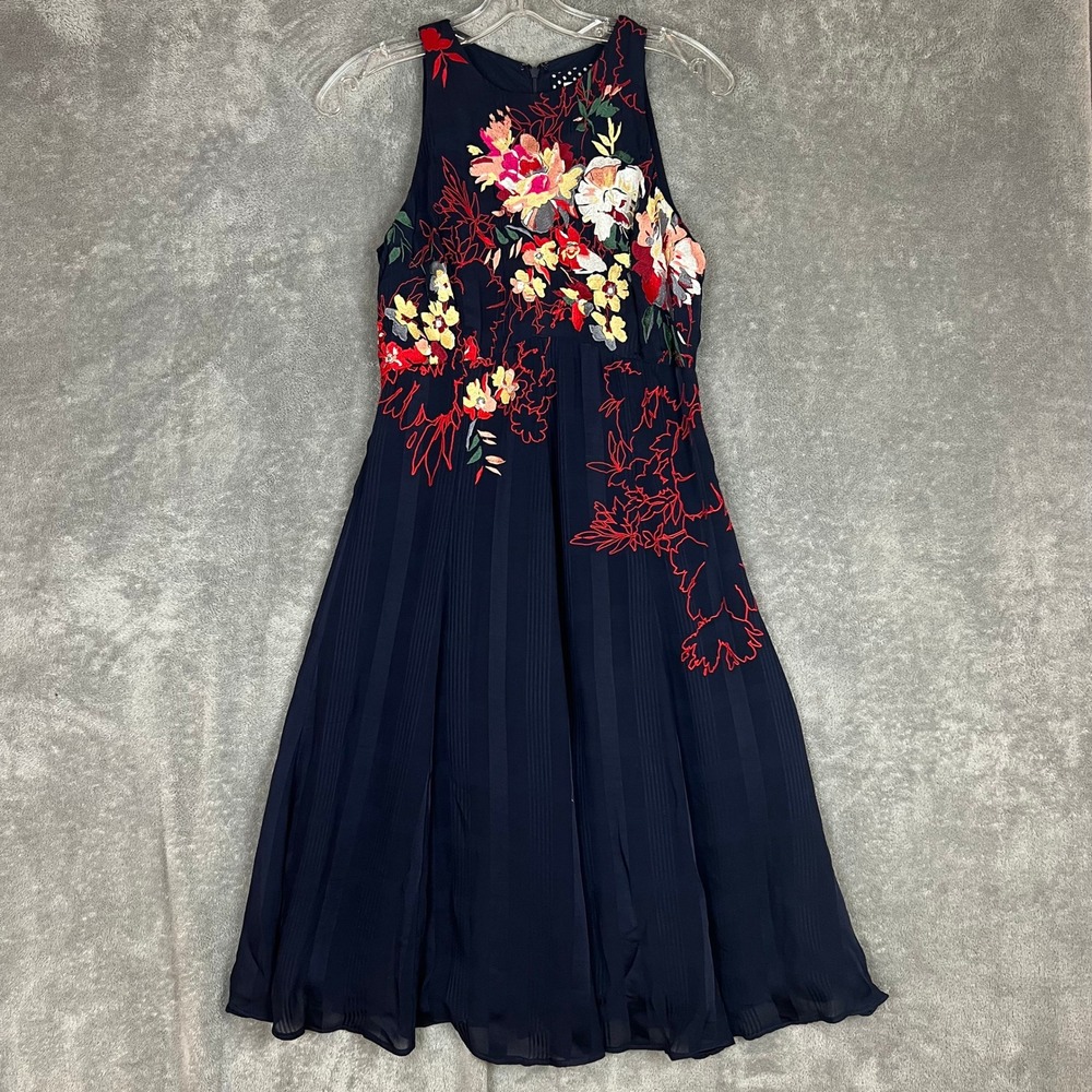 Anthropologie Tanzine Embroidered Dress Womens 0 Boho Whimsical Cottagecore